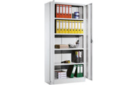 Universal steel cupboard with hinged doors