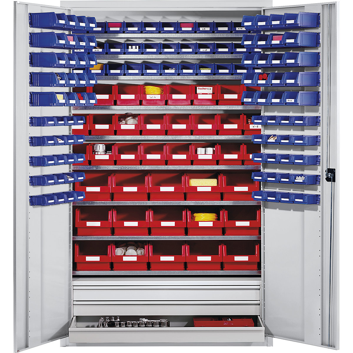 Large cupboard made of sheet steel - eurokraft pro