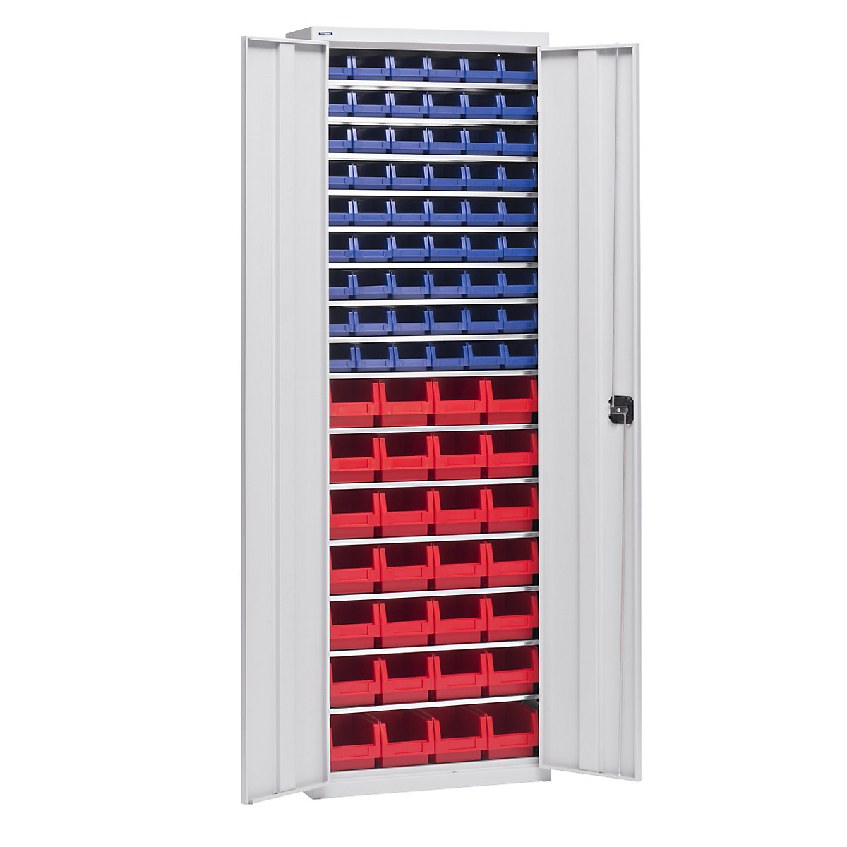 Storage cupboard with storage boxes - eurokraft pro
