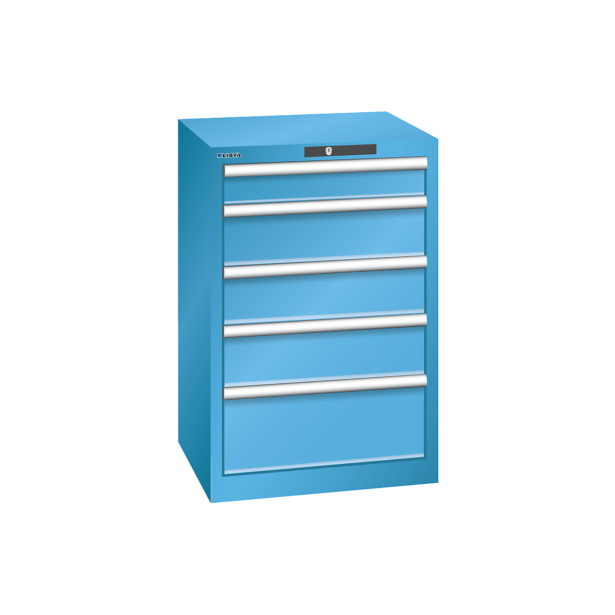 Drawer cupboard, 5 drawers - LISTA