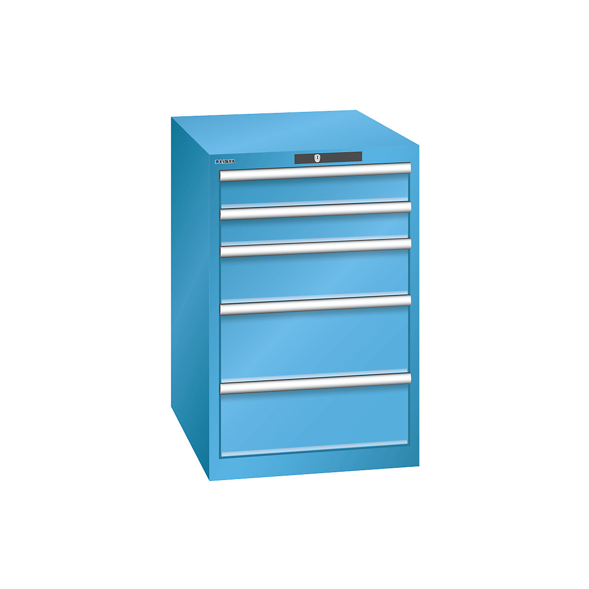 Drawer cupboard, 5 drawers - LISTA