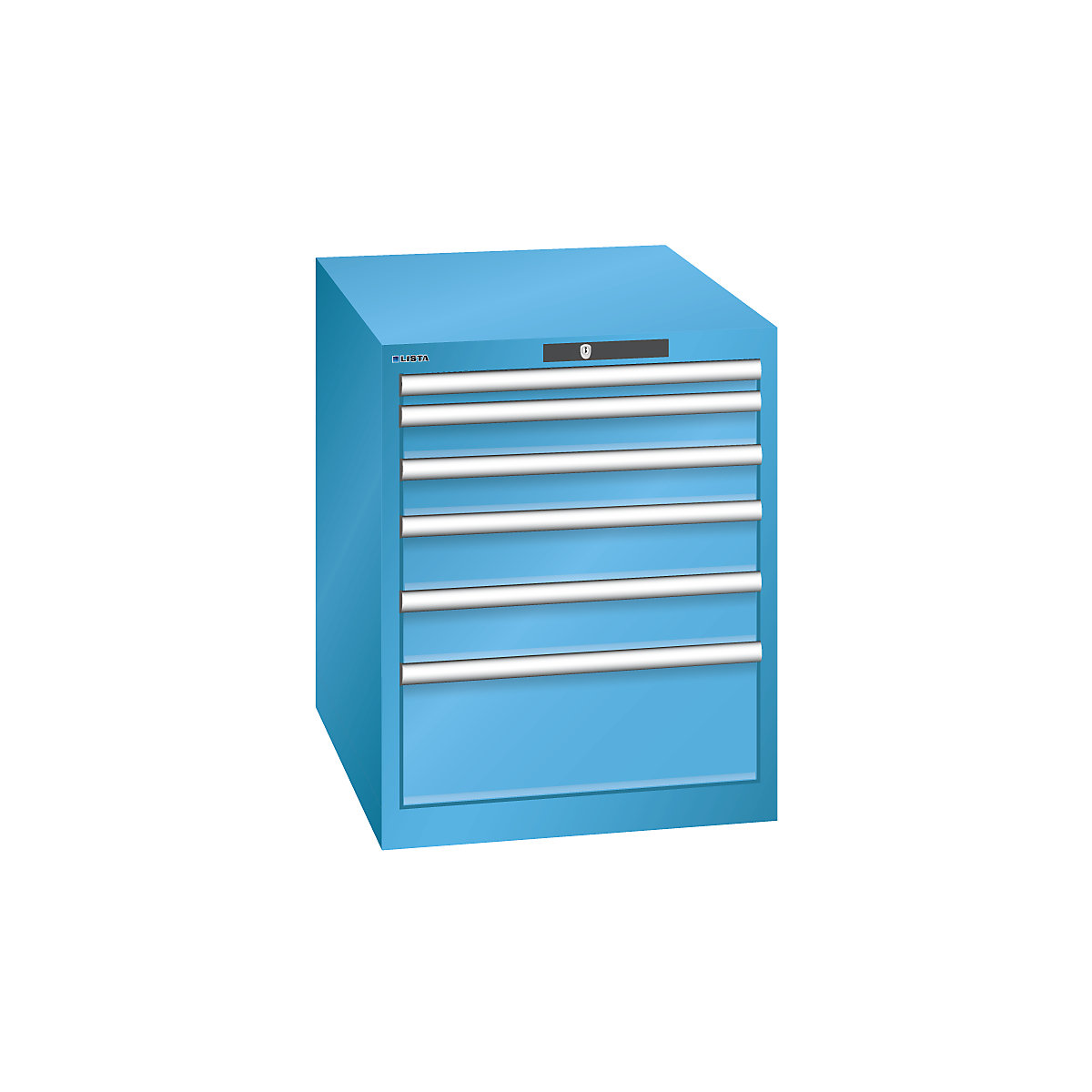 Drawer cupboard, 6 drawers - LISTA