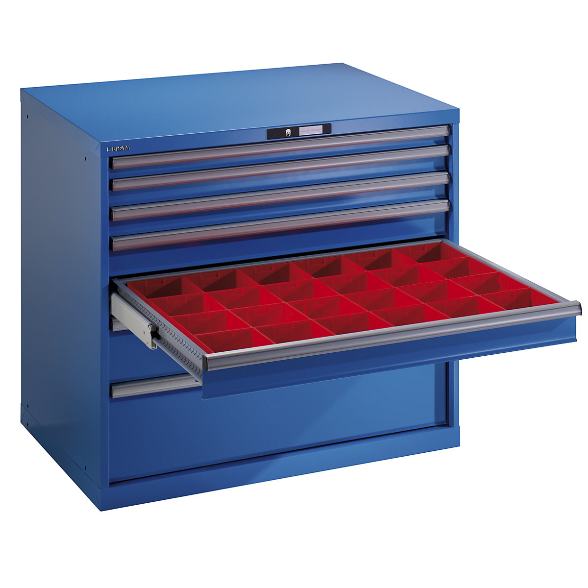 Drawer cupboard, sheet steel – LISTA (Product illustration 2)-1