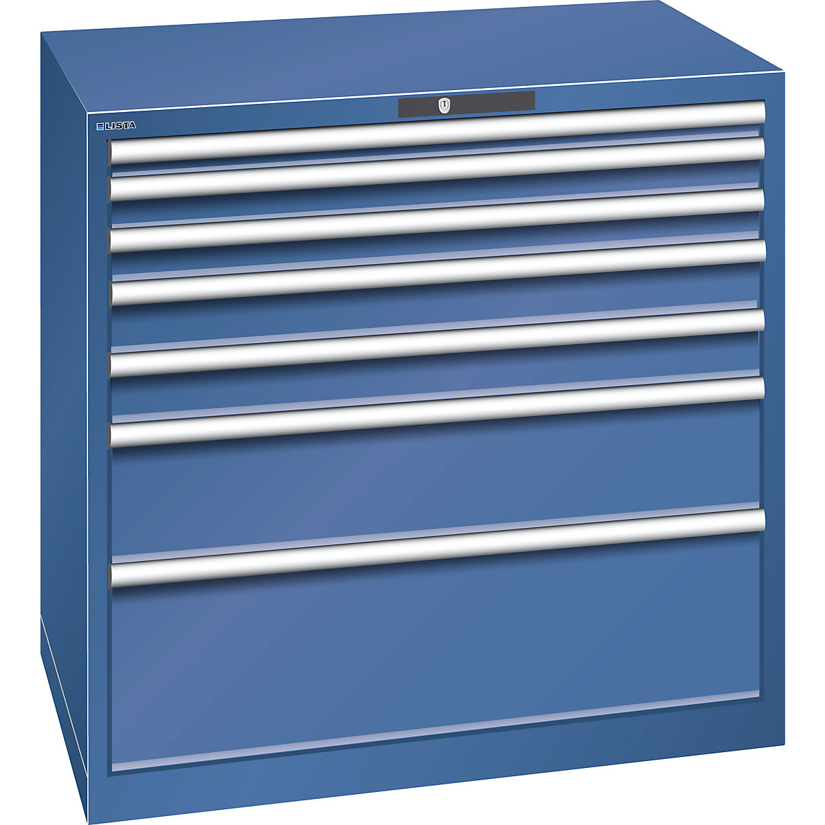 Drawer cupboard, sheet steel - LISTA