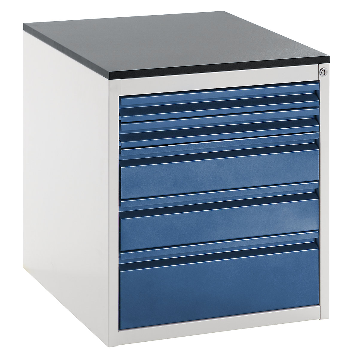 Drawer cupboard with telescopic guides - RAU