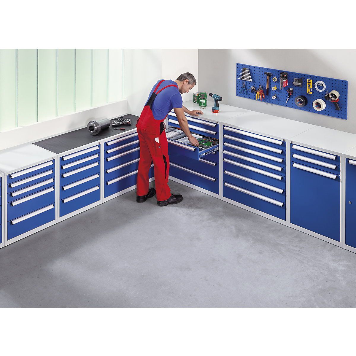 Tool cupboard – eurokraft basic (Product illustration 9)-8