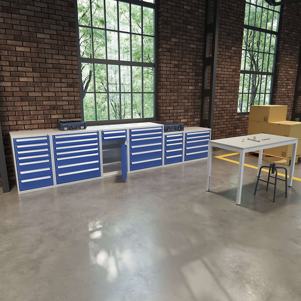 Tool cupboard – eurokraft basic (Product illustration 9)-8