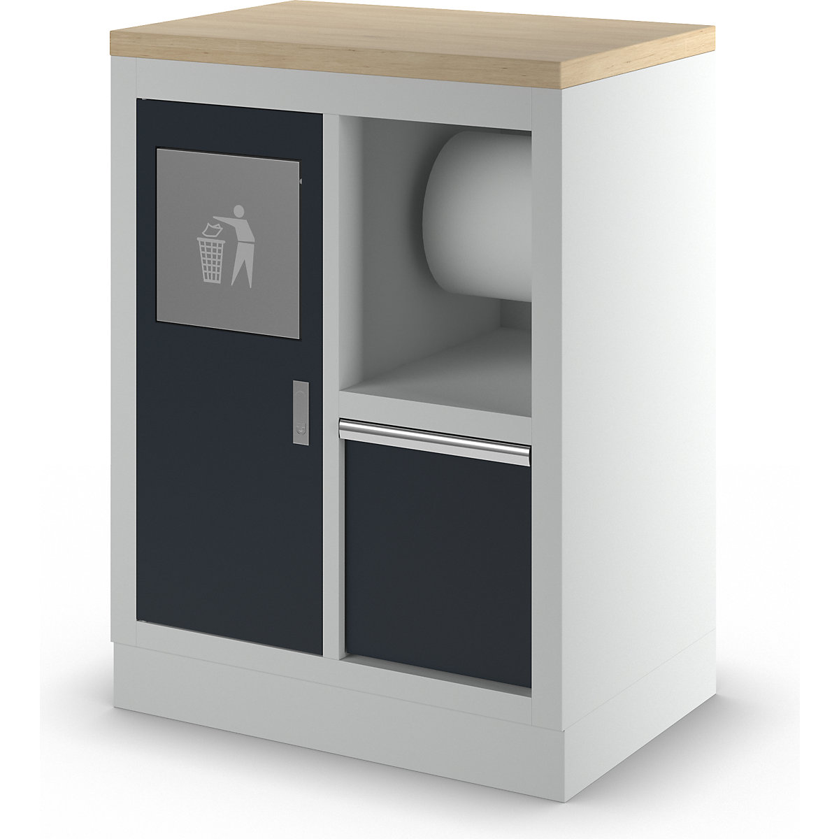 Waste and cleaning base cupboard (Product illustration 7)-6