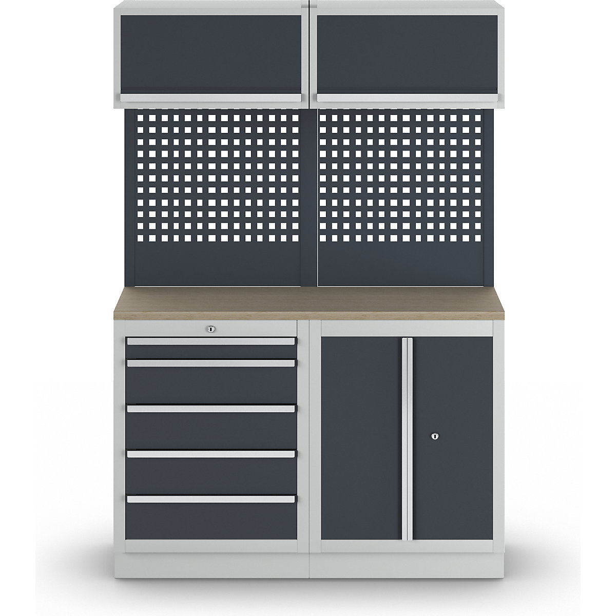 Workshop cupboard system with hinged door and drawer base cupboard (Product illustration 3)-2