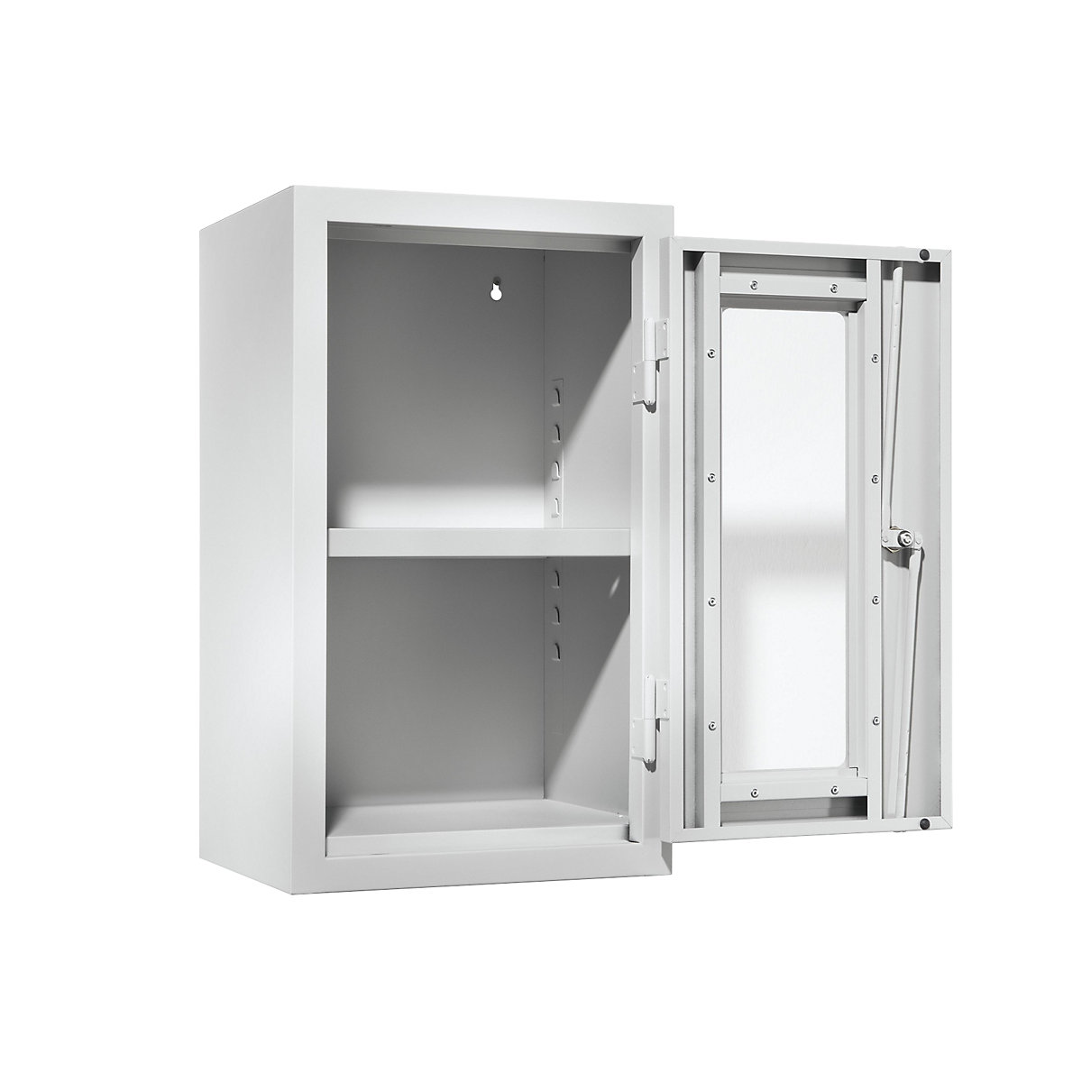 Wall mounted cupboard for the workshop – eurokraft basic (Product illustration 2)-1