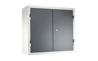 Wall mounted cupboard for the workshop