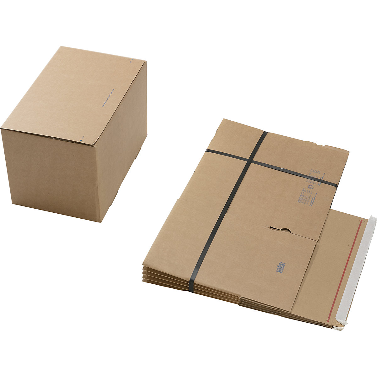 Cutii de carton pentru transport, cu bază automată și închidere autoadezivă, dimensiuni interioare lung. x lăț. x î. 400 x 260 x 250 mm, amb. 60 buc.-2