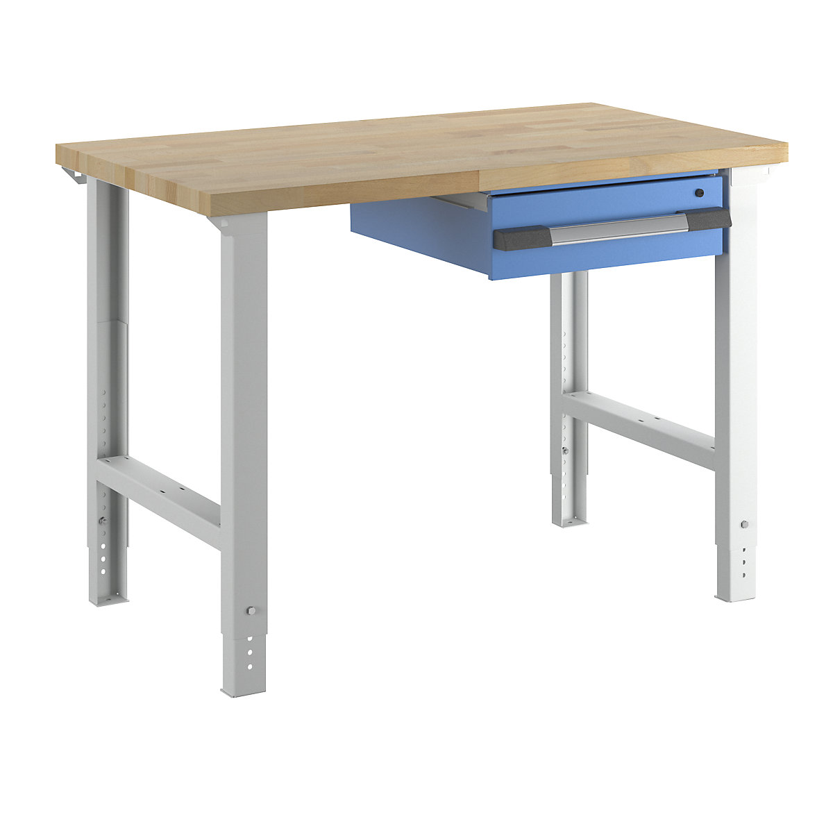 Dílenský stůl, stavebnicový systém řady 7 – eurokraft pro, 1 závěsná zásuvka, š x h 1250 x 700 mm-15