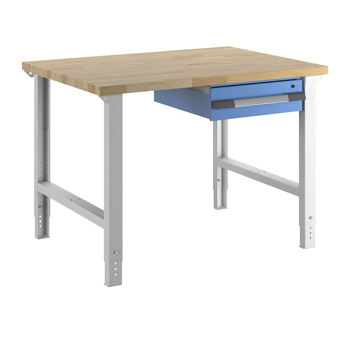 Dílenský stůl, stavebnicový systém řady 7 – eurokraft pro, 1 závěsná zásuvka, š x h 1250 x 900 mm-9