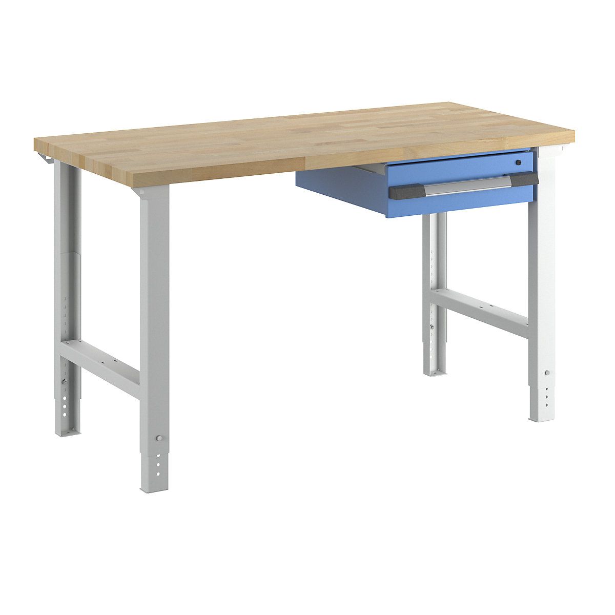 Dílenský stůl, stavebnicový systém řady 7 – eurokraft pro, 1 závěsná zásuvka, š x h 1500 x 700 mm-14