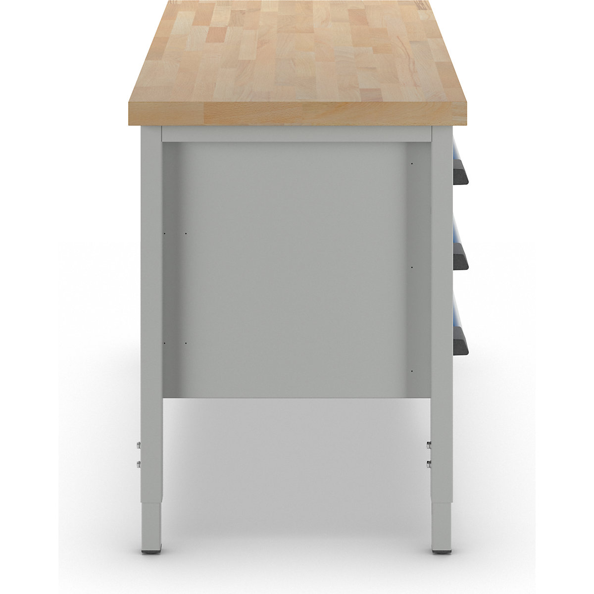 Výškově nastavitelný dílenský stůl s rámovou konstrukcí – eurokraft pro (Obrázek výrobku 5)-4