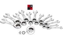 Sada očkových a plochých klíčů s ráčnou