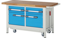Dílenský stůl, pojízdný