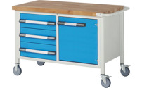 Dílenský stůl, pojízdný