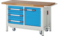 Dílenský stůl, pojízdný