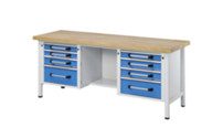 Pracovní stůl, ocelový plech