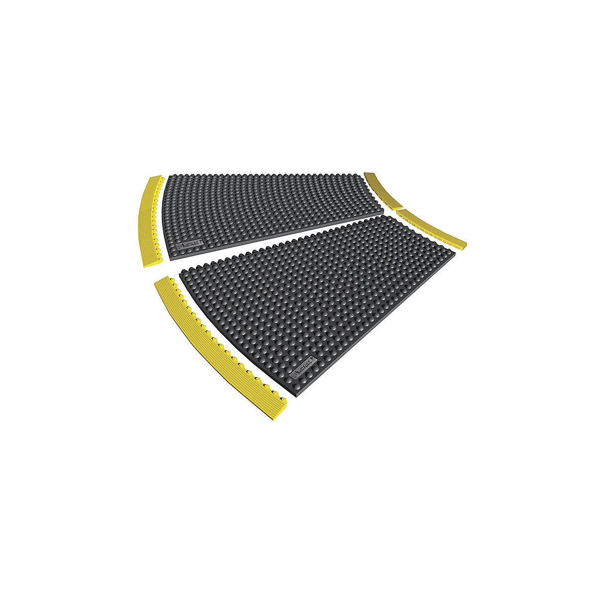 Talna plošča, naravna guma z vozlički, 22,5° – NOTRAX