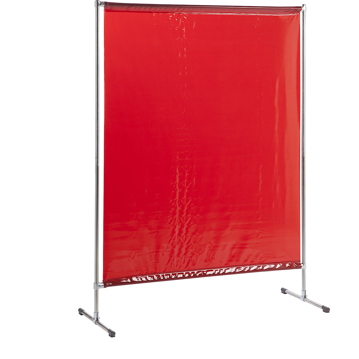 Pomična zaščitna stena za varilce BASIC, ŠxV 1400 x 2000 mm, s standardom ISO, rdeča-2