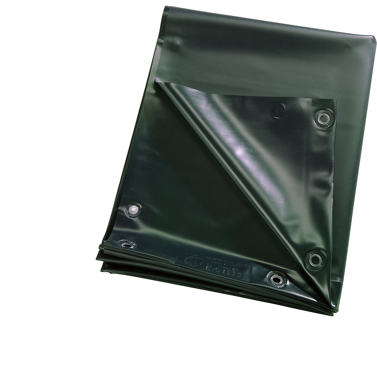 Zaščitna ponjava, s standardom DIN, D x Š 1800 x 1400 mm, temno zelena-4