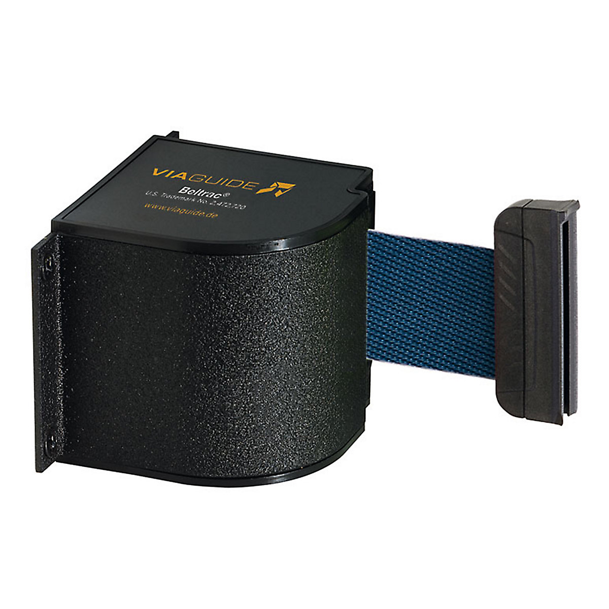 Cassete de cinta Wall Mount, extração máx. da cinta 5400 mm, cor da cinta azul marinho-3