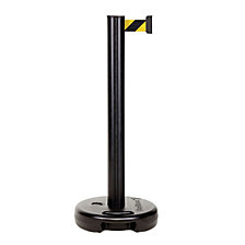 poste preto, cinta amarela / preta