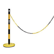 Conjunto de ampliação para poste de barreira com corrente