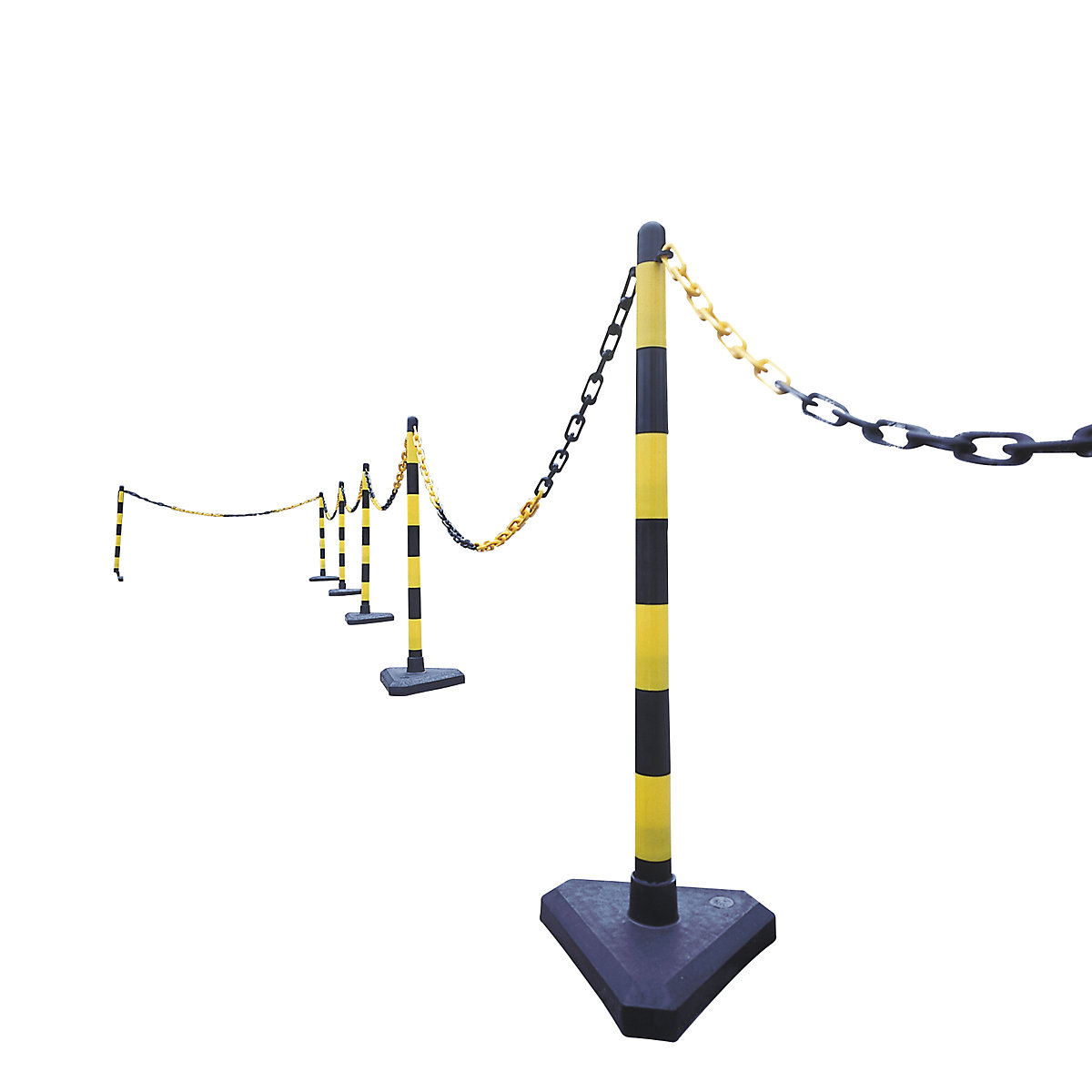 Conjunto de suporte para correntes, 6 postes (Imagem do produto 2)-1