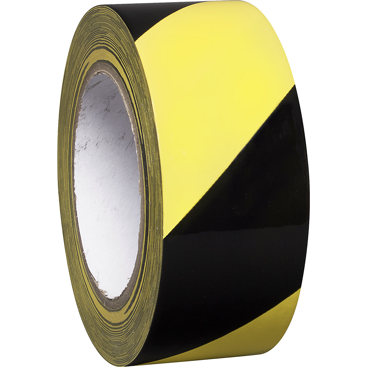 Fita de marcação em vinil para pisos, duas cores, largura 50 mm, amarelo / preto, embalagem de 8 rolos-2