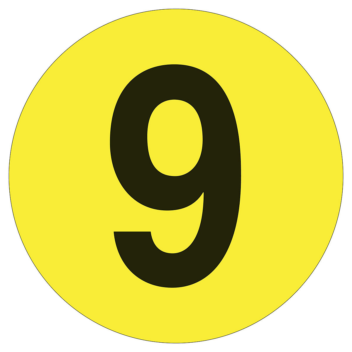 Marcações para o chão em PVC, números, embalagem de 10 unid., número 9-8