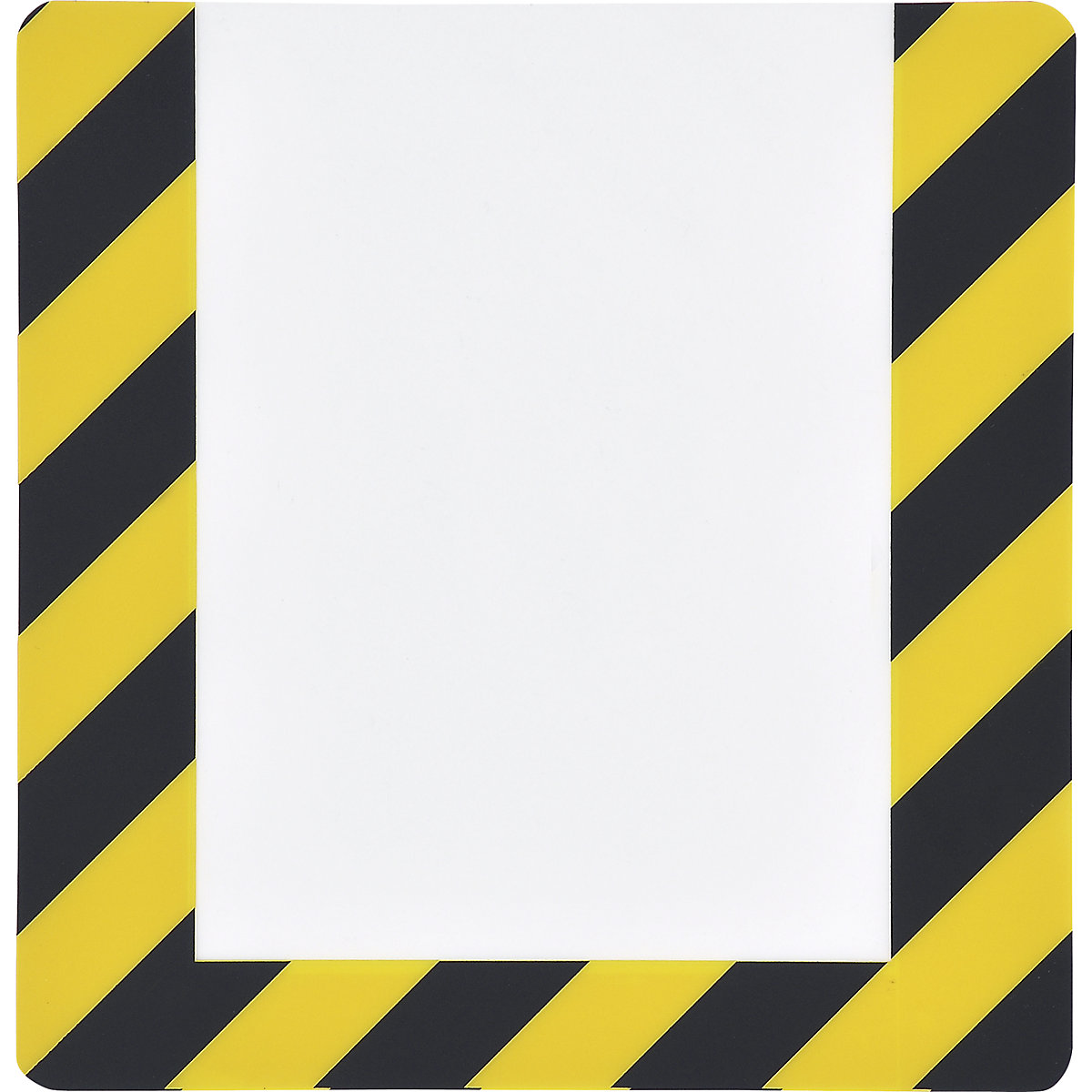 Bolsa de marcação de pavimento, com tiras autocolantes, embalagem de 10 unid., A5, caixilho amarelo/preto-11