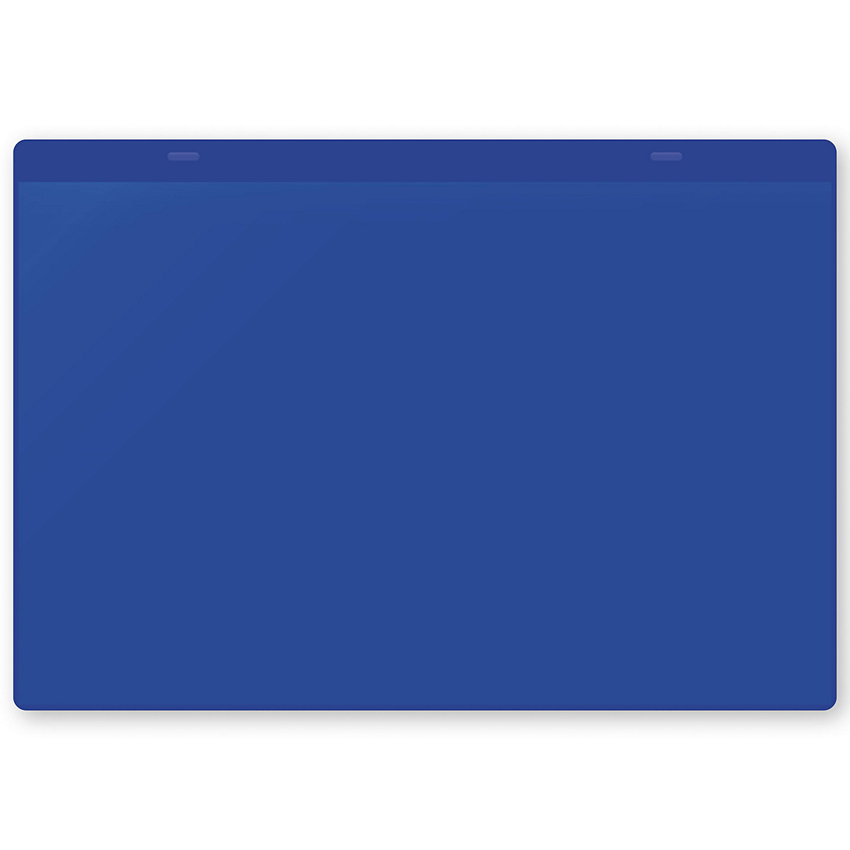 Bolsas porta-documentos, magnéticas, A4 horizontal, embalagem de 50 unid., azul-2