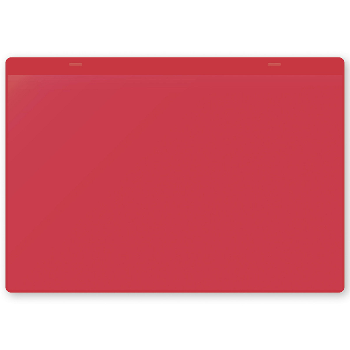 Bolsas porta-documentos, magnéticas, A4 horizontal, embalagem de 50 unid., vermelho-5