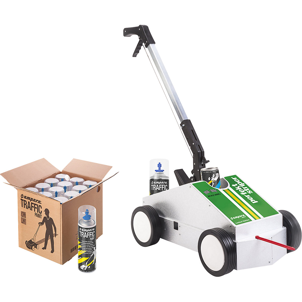 Conjunto de carrinhos de marcação para pavimentos – Ampere