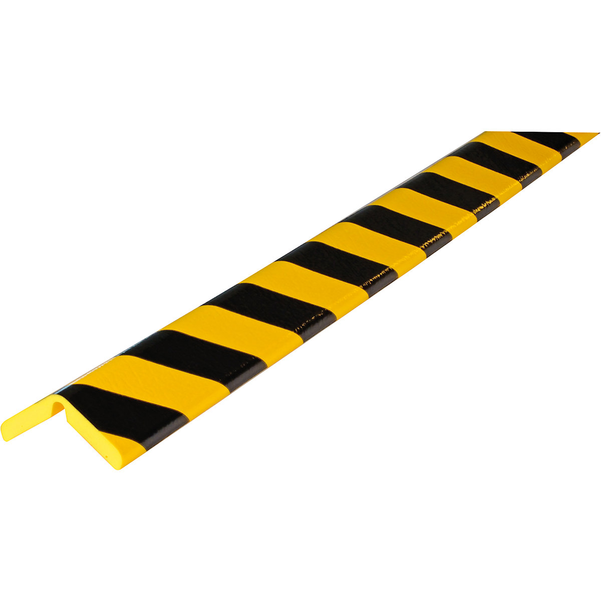 SHG – Proteção de cantos Knuffi®, tipo H+ FLEX, unidade de 1 m, preto/amarelo