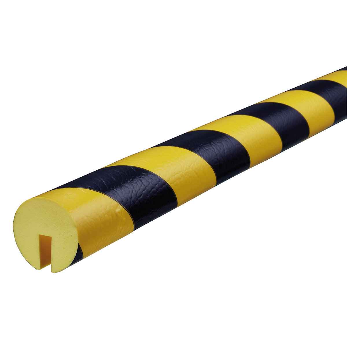 SHG – Proteção de rebordos Knuffi®, tipo B+, unidade de 1 m, preto/amarelo