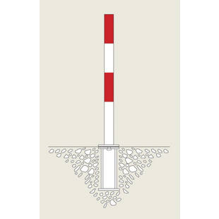 Poste de barreira em aço