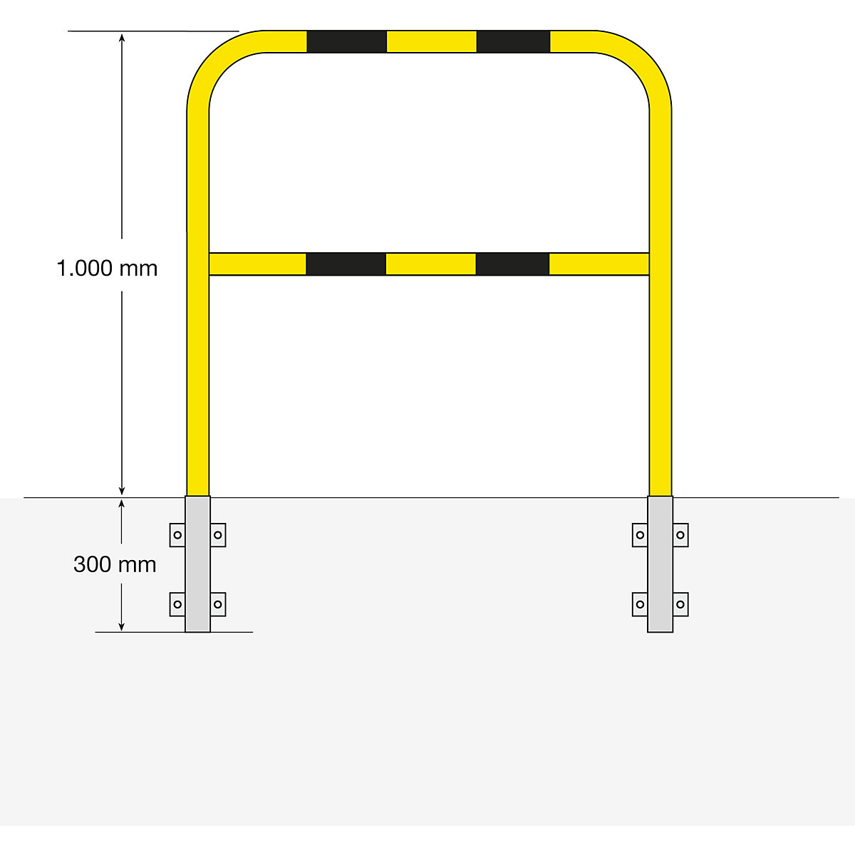 Arco de proteção contra colisão, tubo redondo 48/2 mm (Imagem do produto 3)-2