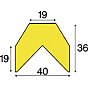 diâmetro trapezoidal