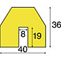 diâmetro trapezoidal