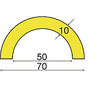 Proteção de tubos Knuffi&reg; em vermelho/branco