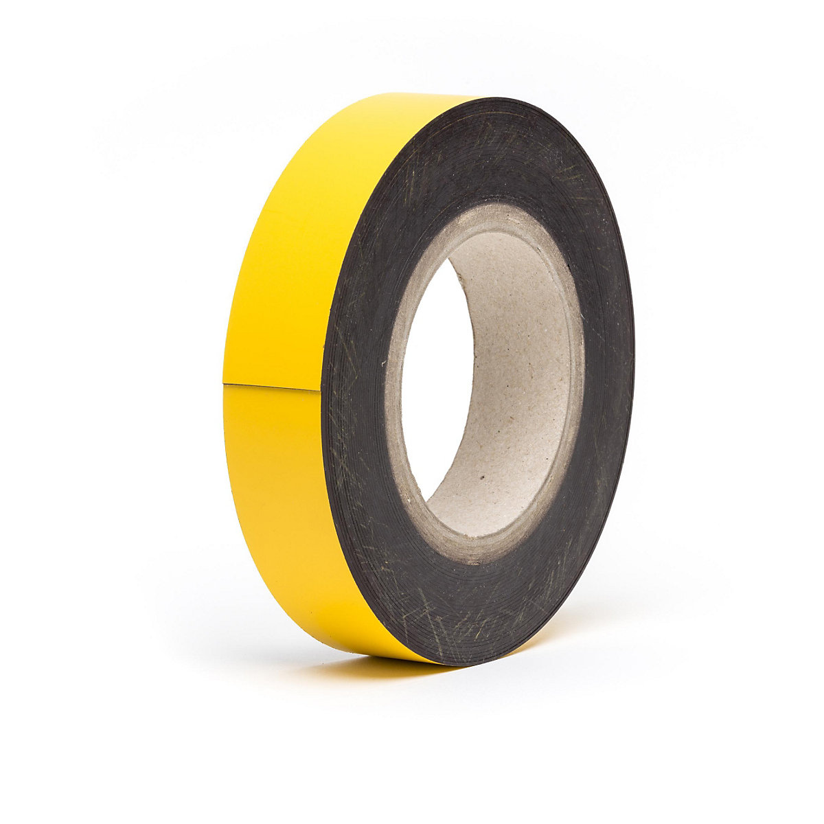 Rótulos magnéticos para almacén, mercancía en rollo, amarillo, altura 40 mm, longitud de rollo 10 m-10