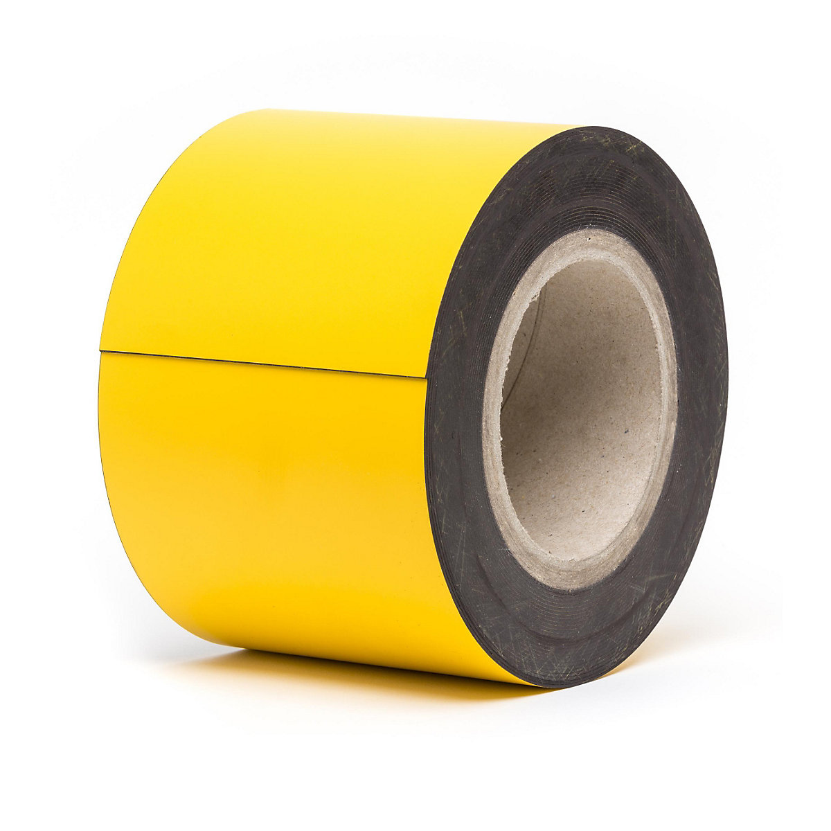 Rótulos magnéticos para almacén, mercancía en rollo, amarillo, altura 100 mm, longitud de rollo 10 m-15