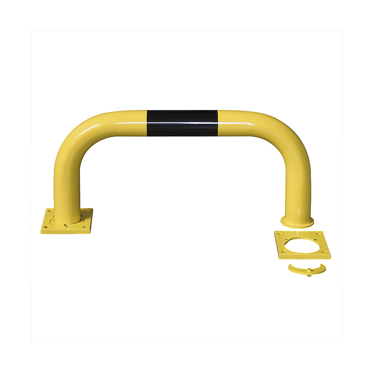 Arco de protección, desmontable, negro/amarillo, H x A 350 x 750 mm