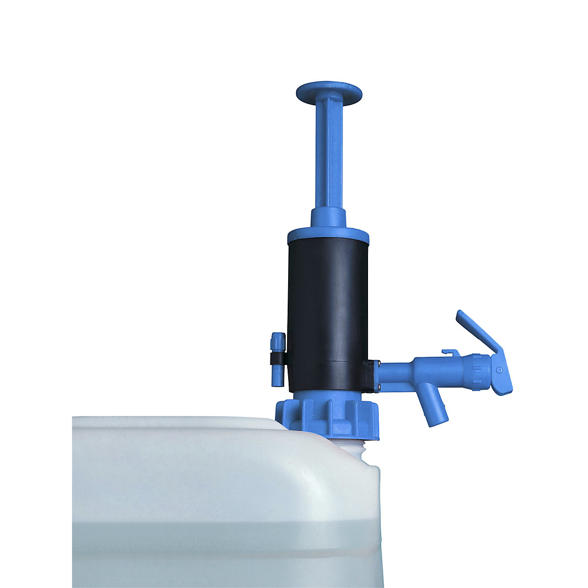 Ročna dozirna črpalka za ročke/sode – Jessberger, za snovi iz mineralnega olja, modre barve, 20 l/min, od 5 kosov