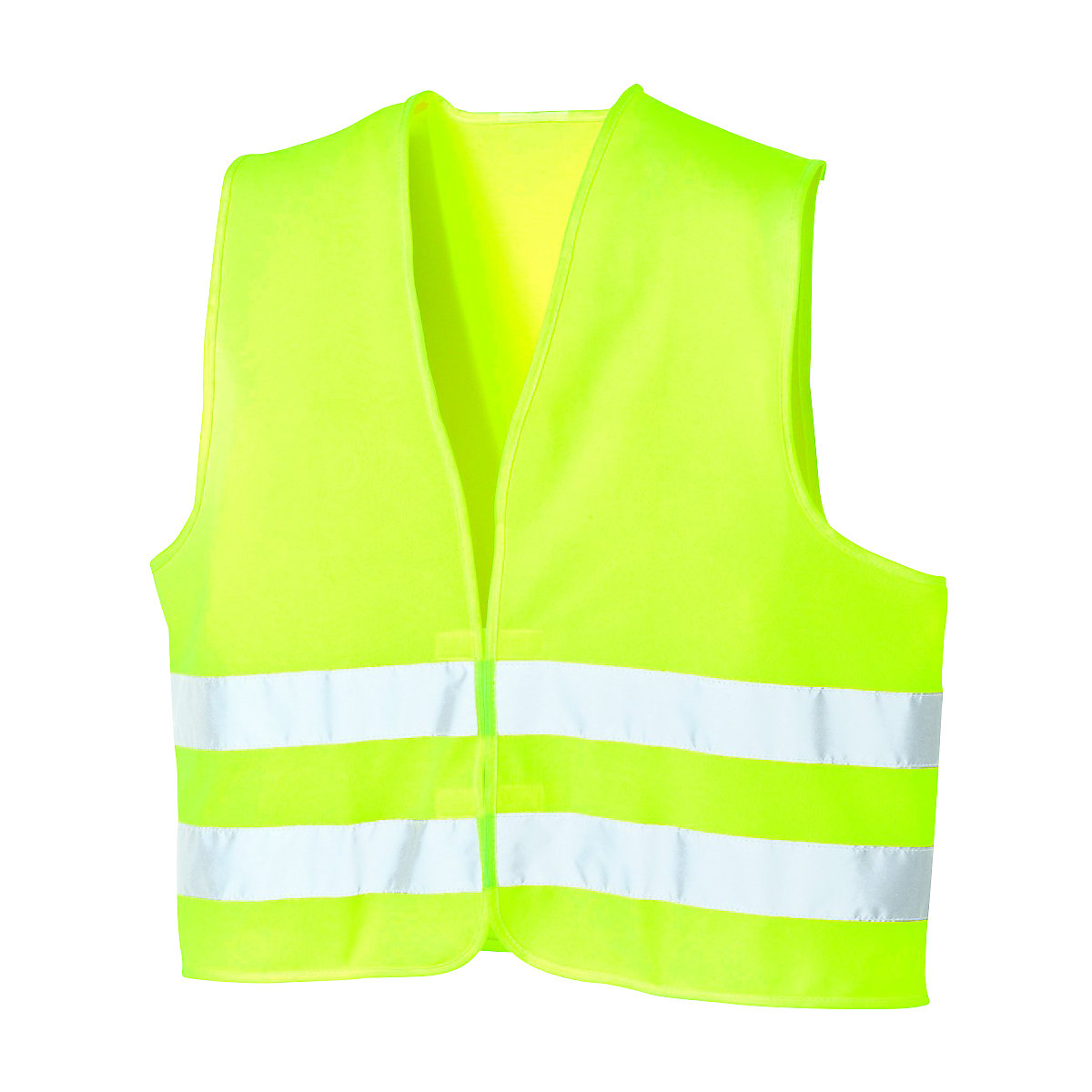 Opozorilni zaščitni brezrokavnik, enotna velikost, DE 5 kosov, svetleče rumene barve-2